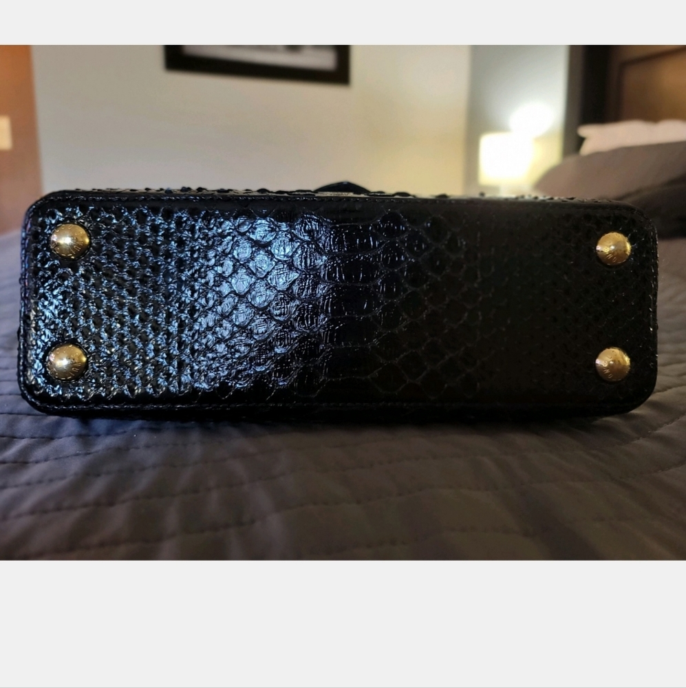 LOUIS VUITTON RARE Black Python Capucines Handbag BB - Picture 6 of 12